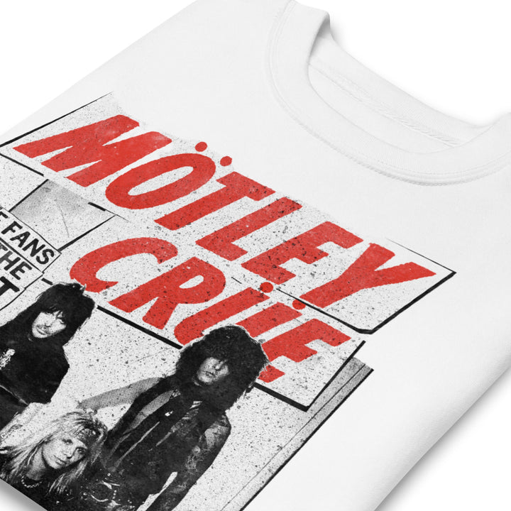 Motley Crue Crue Fans Jumbo Print Sweatshirt - HYPER iCONiC.