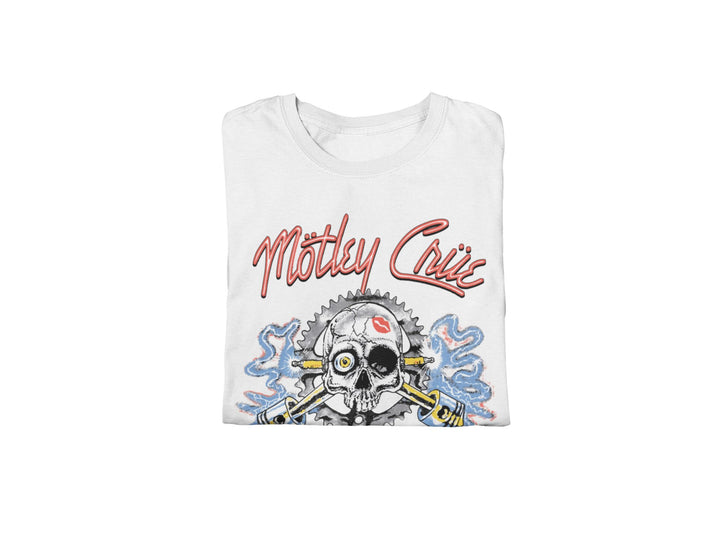 Motley Crue Girl's Skull Jumbo Print T-shirt - HYPER iCONiC.