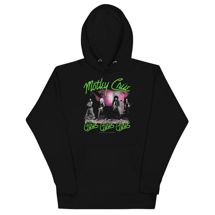 Motley Crue Green Girls Classic Hoodie - HYPER iCONiC.