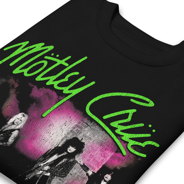 Motley Crue Green Girls Jumbo Print Sweatshirt - HYPER iCONiC.