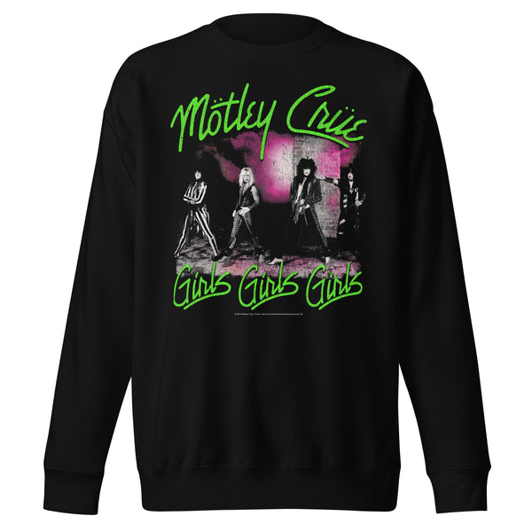 Motley Crue Green Girls Jumbo Print Sweatshirt - HYPER iCONiC.