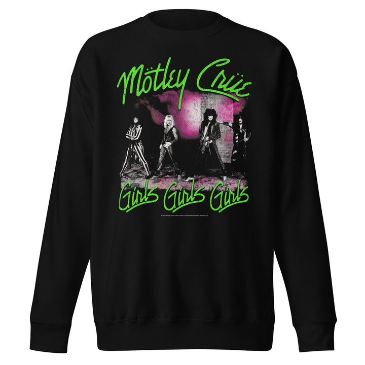 Motley Crue Green Girls Jumbo Print Sweatshirt - HYPER iCONiC.