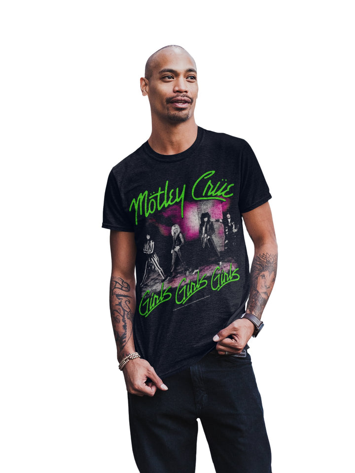 Motley Crue Green Girls T-Shirt - HYPER iCONiC.