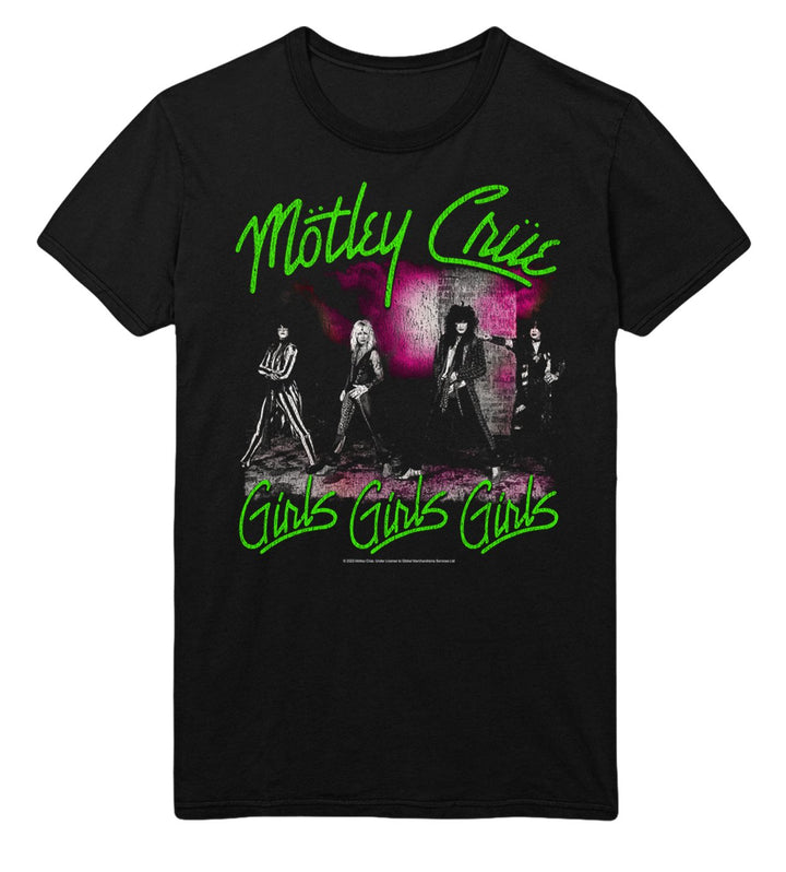 Motley Crue Green Girls T-Shirt - HYPER iCONiC.