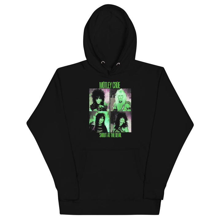 Motley Crue Green Shout Classic Hoodie - HYPER iCONiC.