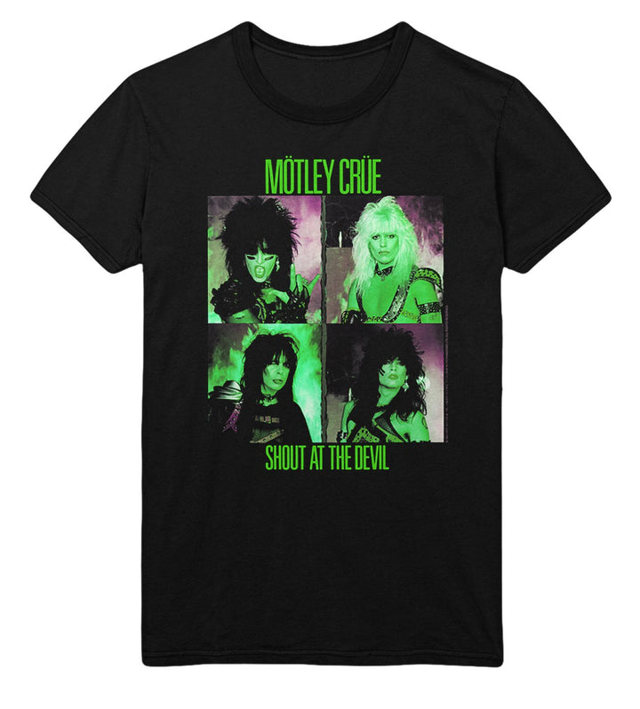 Motley Crue Green Shout T-Shirt - HYPER iCONiC.