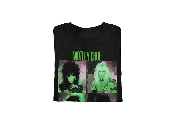 Motley Crue Green Shout T-Shirt - HYPER iCONiC.