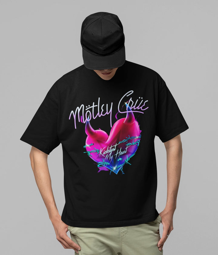 Motley Crue Kickstart Jumbo Print T-shirt - HYPER iCONiC.