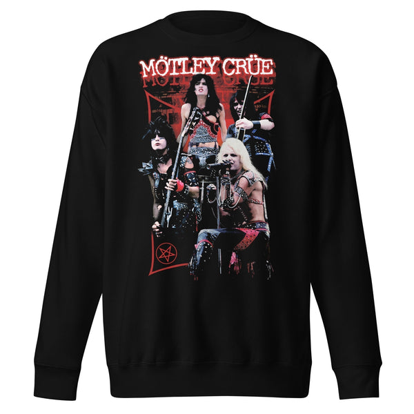 Motley Crue Live Jumbo Print Sweatshirt - HYPER iCONiC.