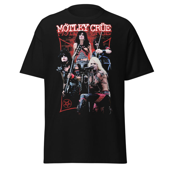 Motley Crue Live Jumbo Print T - shirt - HYPER iCONiC.