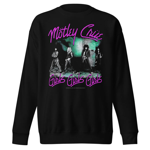 Motley Crue Pink Girls Jumbo Print Sweatshirt - HYPER iCONiC.