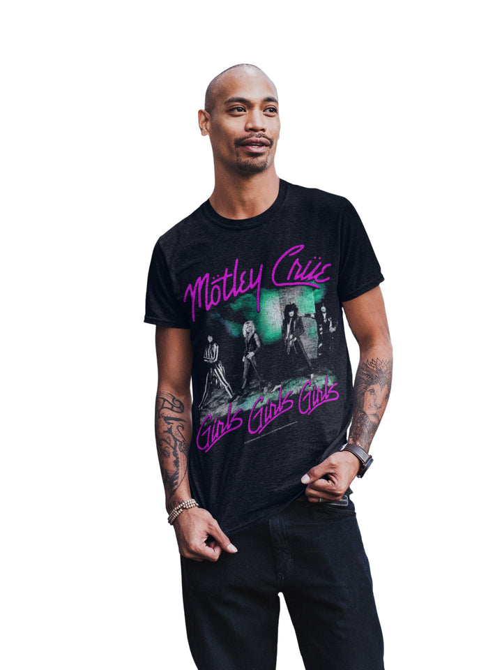 Motley Crue Pink Girls T-Shirt - HYPER iCONiC.