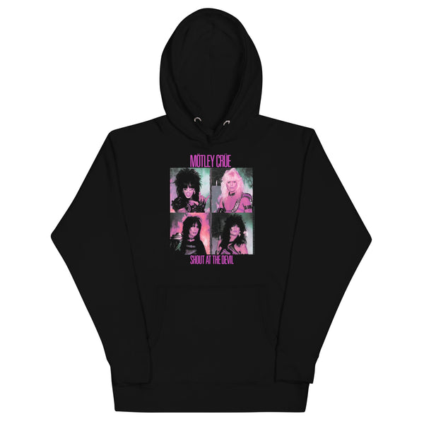 Motley Crue Pink Shout Classic Hoodie - HYPER iCONiC.