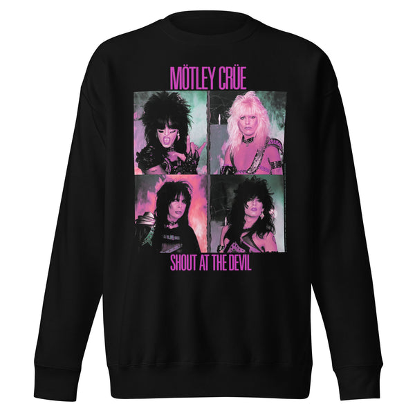 Motley Crue Pink Shout Jumbo Print Sweatshirt - HYPER iCONiC.