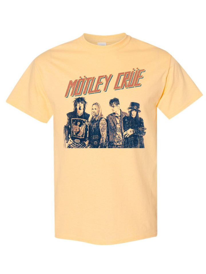 Motley Crue - Retro Boomin Jumbo Print T - Shirt - HYPER iCONiC.