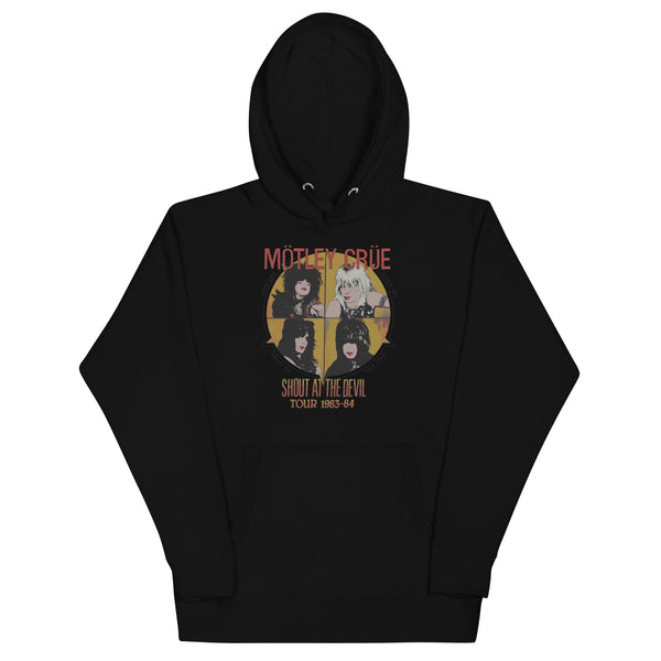 Motley Crue Shout 83/84 Tour Classic Hoodie - HYPER iCONiC.