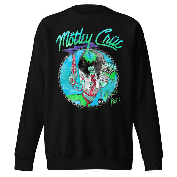 Motley Crue Turquoise Allister Jumbo Print Sweatshirt - HYPER iCONiC.