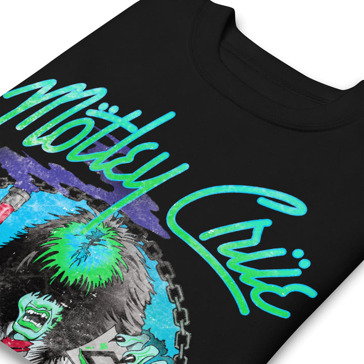 Motley Crue Turquoise Allister Jumbo Print Sweatshirt - HYPER iCONiC.