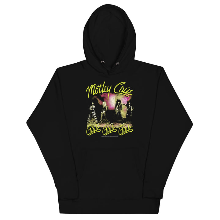 Motley Crue Yellow Girls Classic Hoodie - HYPER iCONiC.