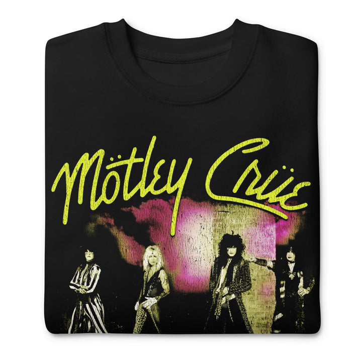 Motley Crue Yellow Girls Jumbo Print Sweatshirt - HYPER iCONiC.