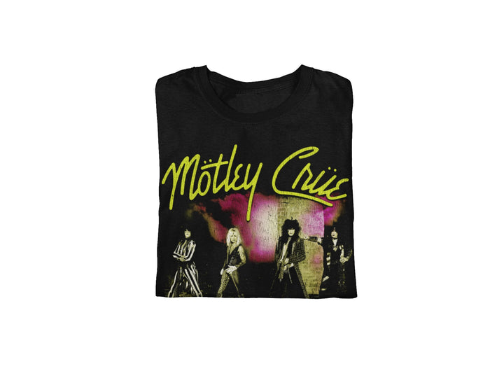 Motley Crue Yellow Girls T-Shirt - HYPER iCONiC.