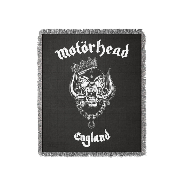 Motorhead 100% Cotton Woven Throw Blanket - HYPER iCONiC.