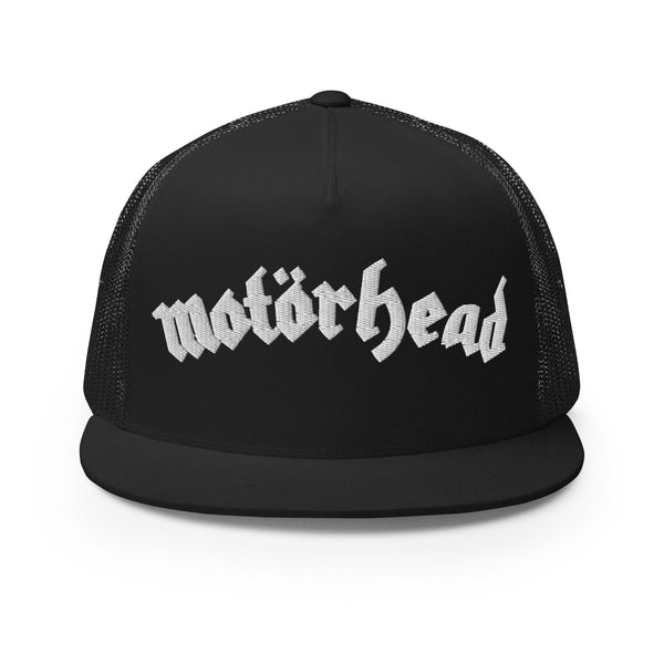 Motorhead - Logo Flat Brim Trucker Cap - HYPER iCONiC.