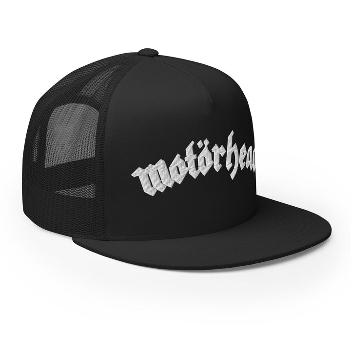 Motorhead - Logo Flat Brim Trucker Cap - HYPER iCONiC.