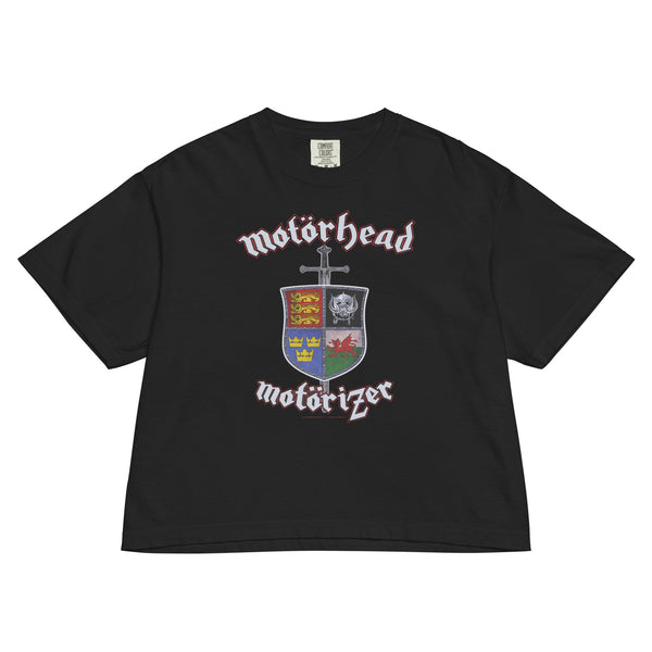 Motorhead Motorizer Mineral Wash Womens Crop Top - HYPER iCONiC.