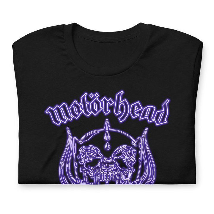 Motorhead - Neon Blue Warpig T-Shirt - HYPER iCONiC.