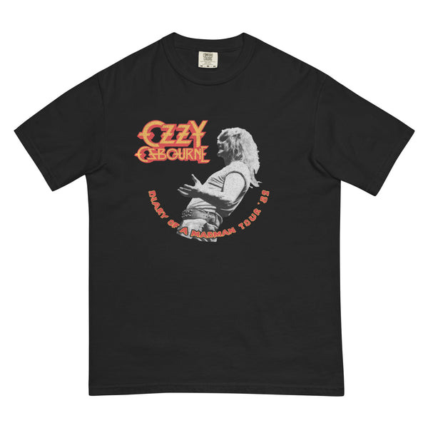 Ozzy Osbourne 82 Diary Tour Mineral Wash T-Shirt - HYPER iCONiC.