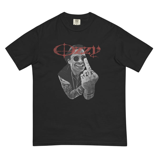 Ozzy Osbourne Flip the Bird Mineral Wash T-Shirt - HYPER iCONiC.