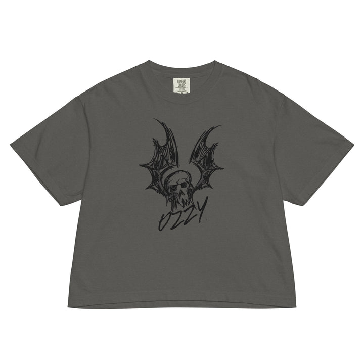 Ozzy Osbourne Hand Sketched Mineral Wash Womens Crop Top - HYPER iCONiC.