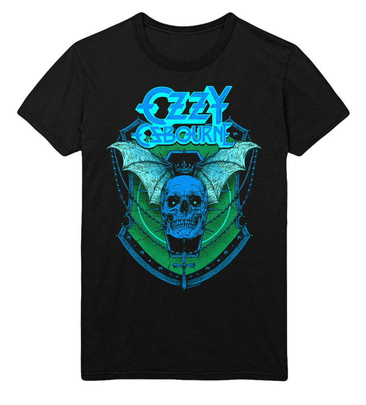 Ozzy Osbourne Neon Blue Bat T-Shirt - HYPER iCONiC.