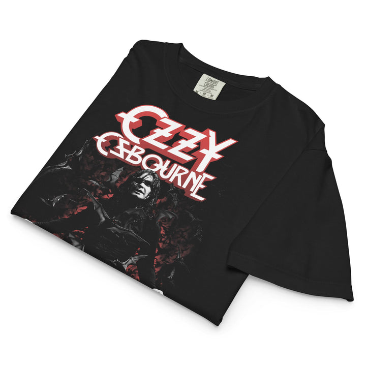 Ozzy Osbourne Prince of Darkness Mineral Wash Womens Crop Top - HYPER iCONiC.