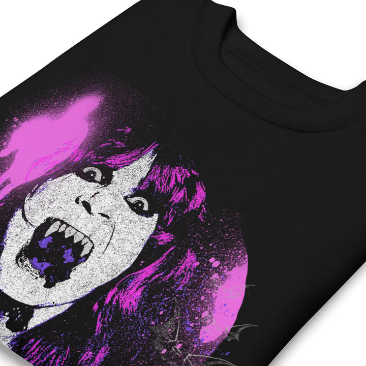 Ozzy Osbourne Purple Screaming Jumbo Print Sweatshirt - HYPER iCONiC.