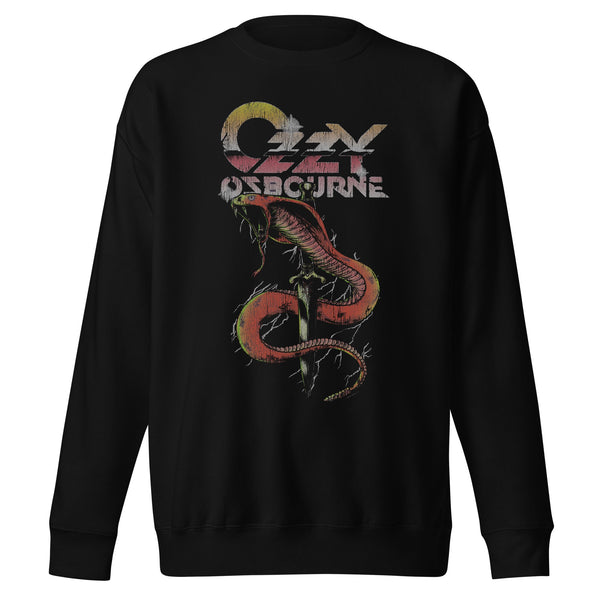 Ozzy Osbourne Snake Bite Jumbo Print Sweatshirt - HYPER iCONiC.