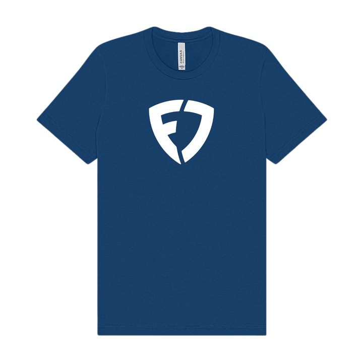 Postal Fanduel Shield Logo T-Shirt - Cool Blue - HYPER iCONiC.