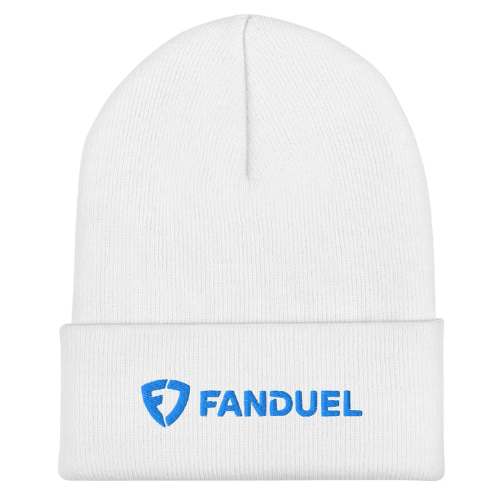 Postal - Fanduel White Cuffed Beanie - HYPER iCONiC.