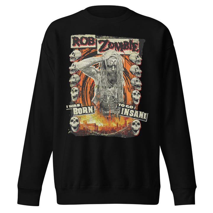 Rob Zombie Born Insane Jumbo Print Sweatshirt - HYPER iCONiC.