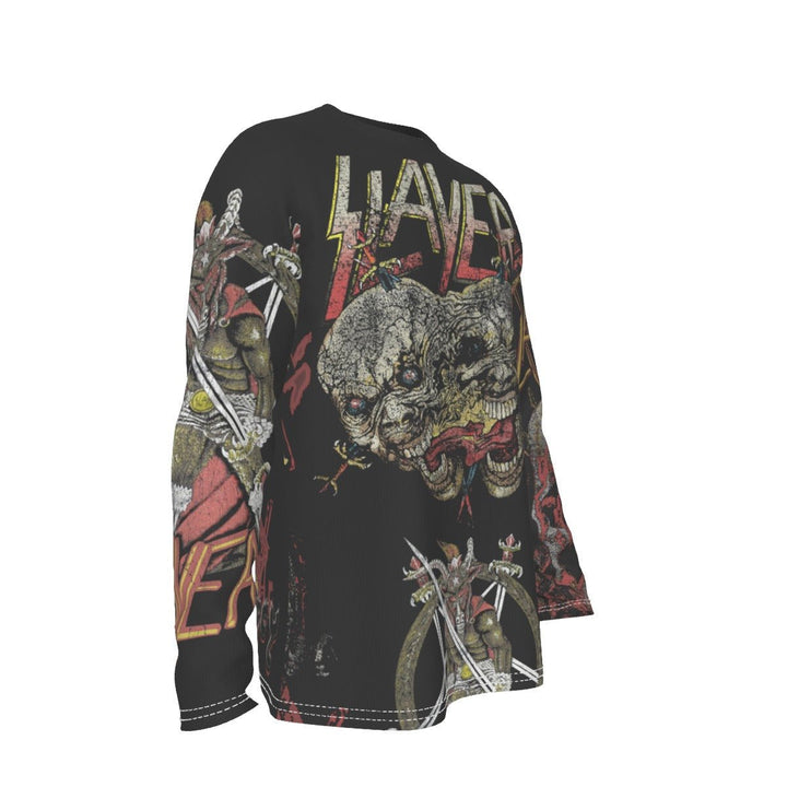 Slayer All - Over Print Long Sleeve T - Shirt - HYPER iCONiC.