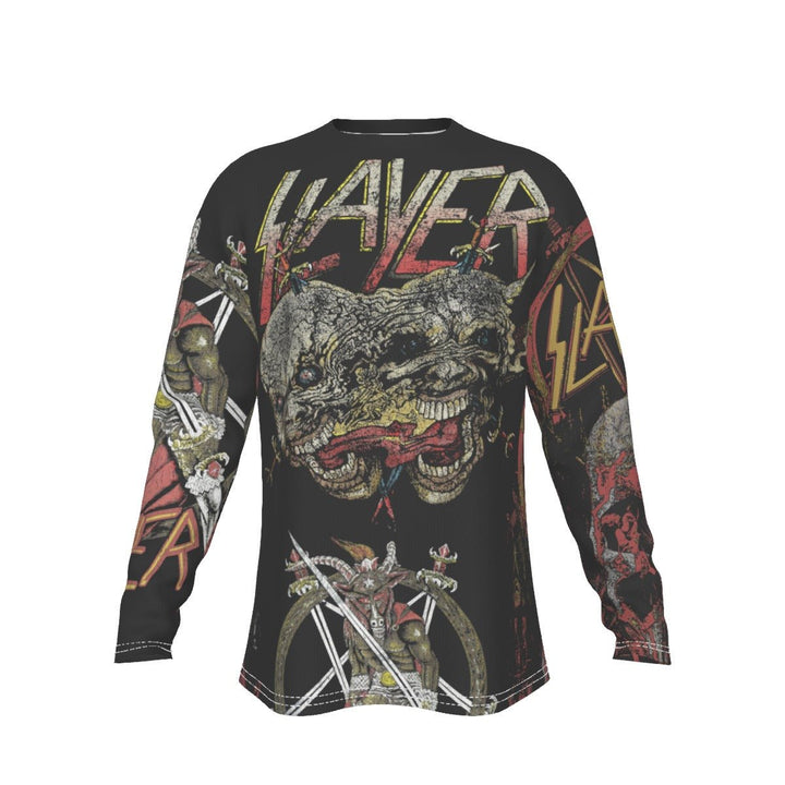 Slayer All - Over Print Long Sleeve T - Shirt - HYPER iCONiC.