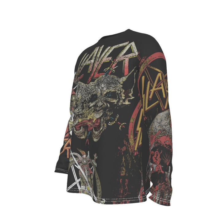 Slayer All - Over Print Long Sleeve T - Shirt - HYPER iCONiC.