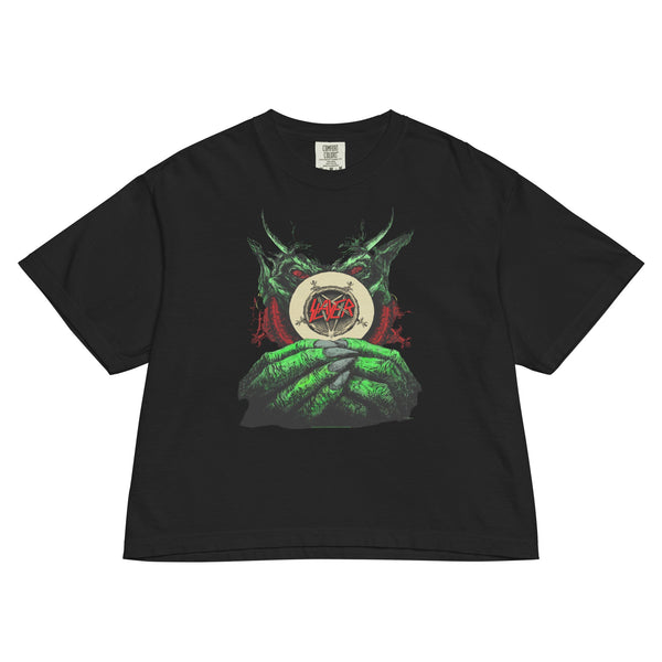 Slayer Demon Hands Womens Crop Top - HYPER iCONiC.