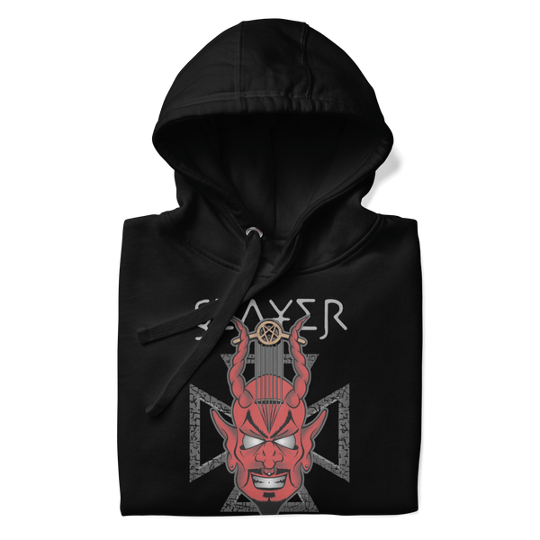 Slayer Devil's Horns Vintage Hoodie - HYPER iCONiC.