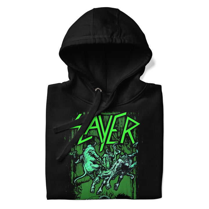 Slayer Neon Hell Awaits Classic Hoodie - HYPER iCONiC.