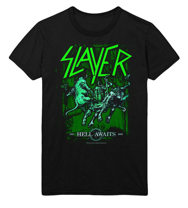 Slayer Neon Hell Awaits T-Shirt - HYPER iCONiC.