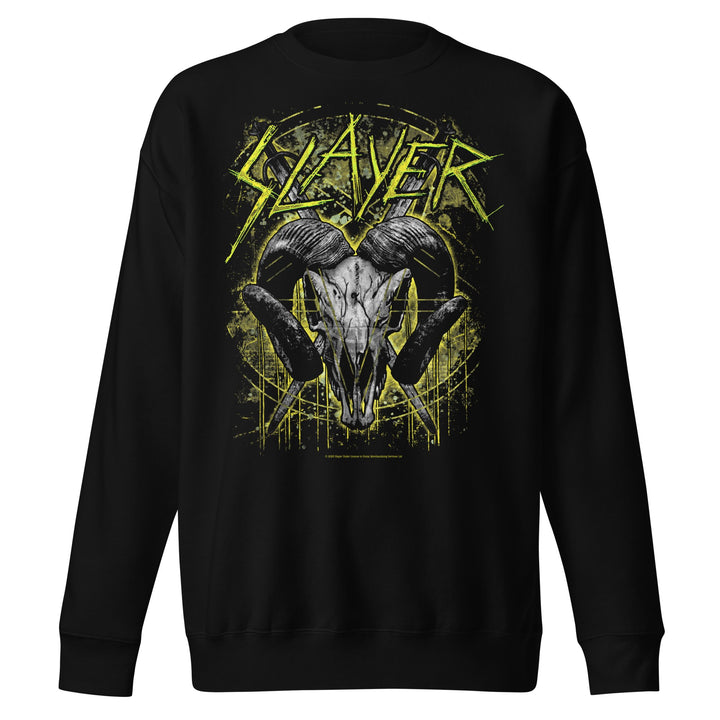 Slayer Ram Horns Jumbo Print Sweatshirt - HYPER iCONiC.