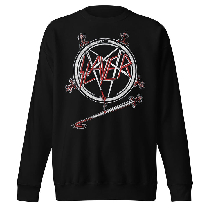 Slayer Sword Logo Jumbo Print Sweatshirt - HYPER iCONiC.