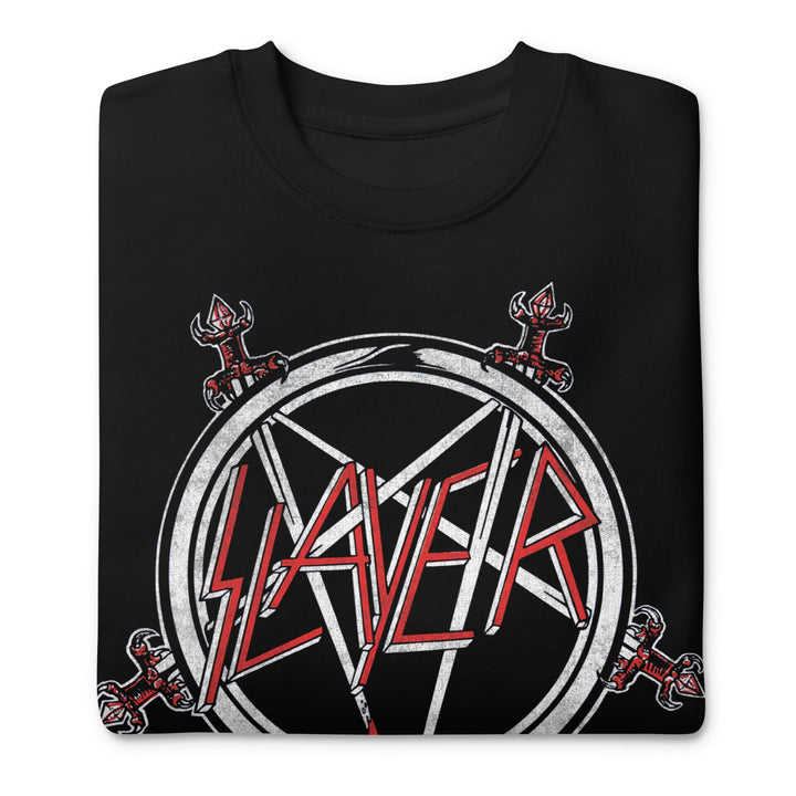 Slayer Sword Logo Jumbo Print Sweatshirt - HYPER iCONiC.